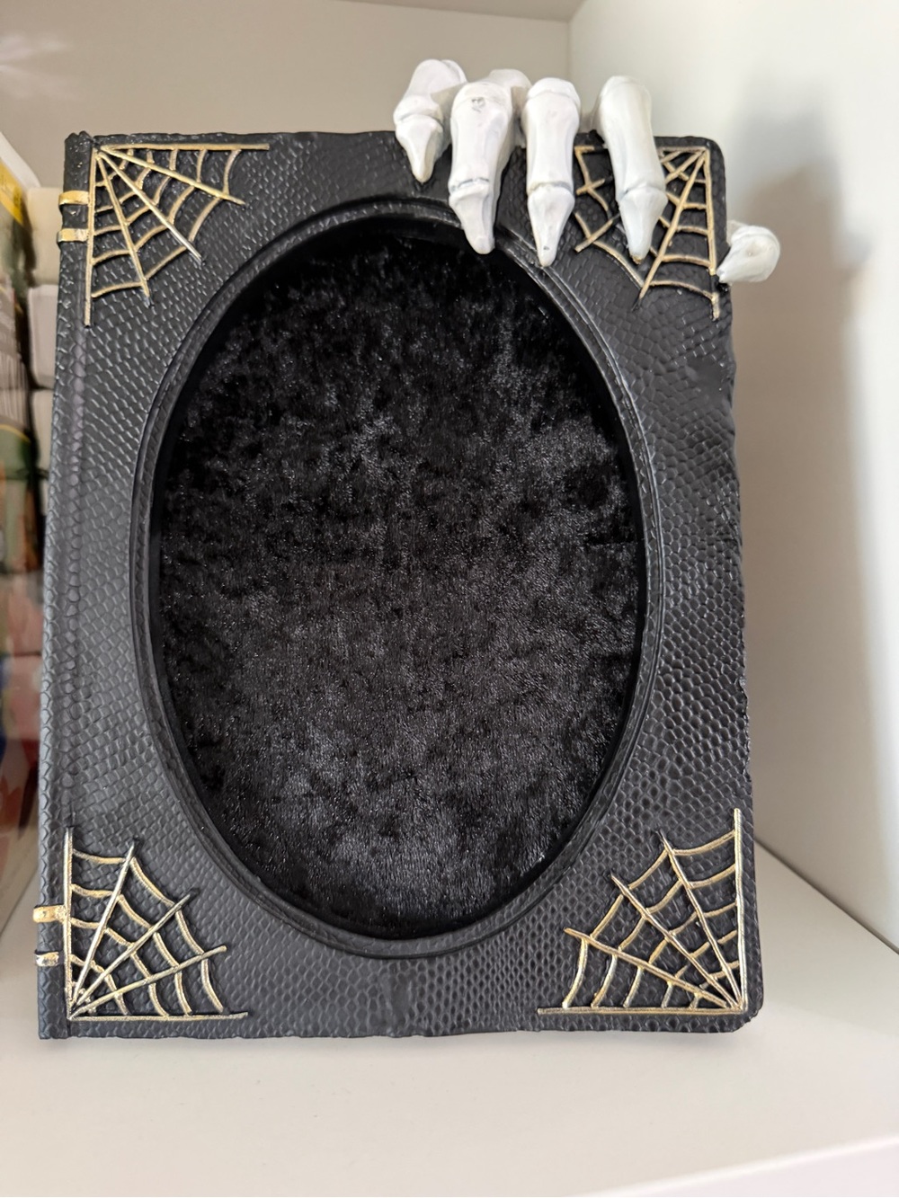 Halloween Skeleton Hand/ Book Decorative Frame Pin Board